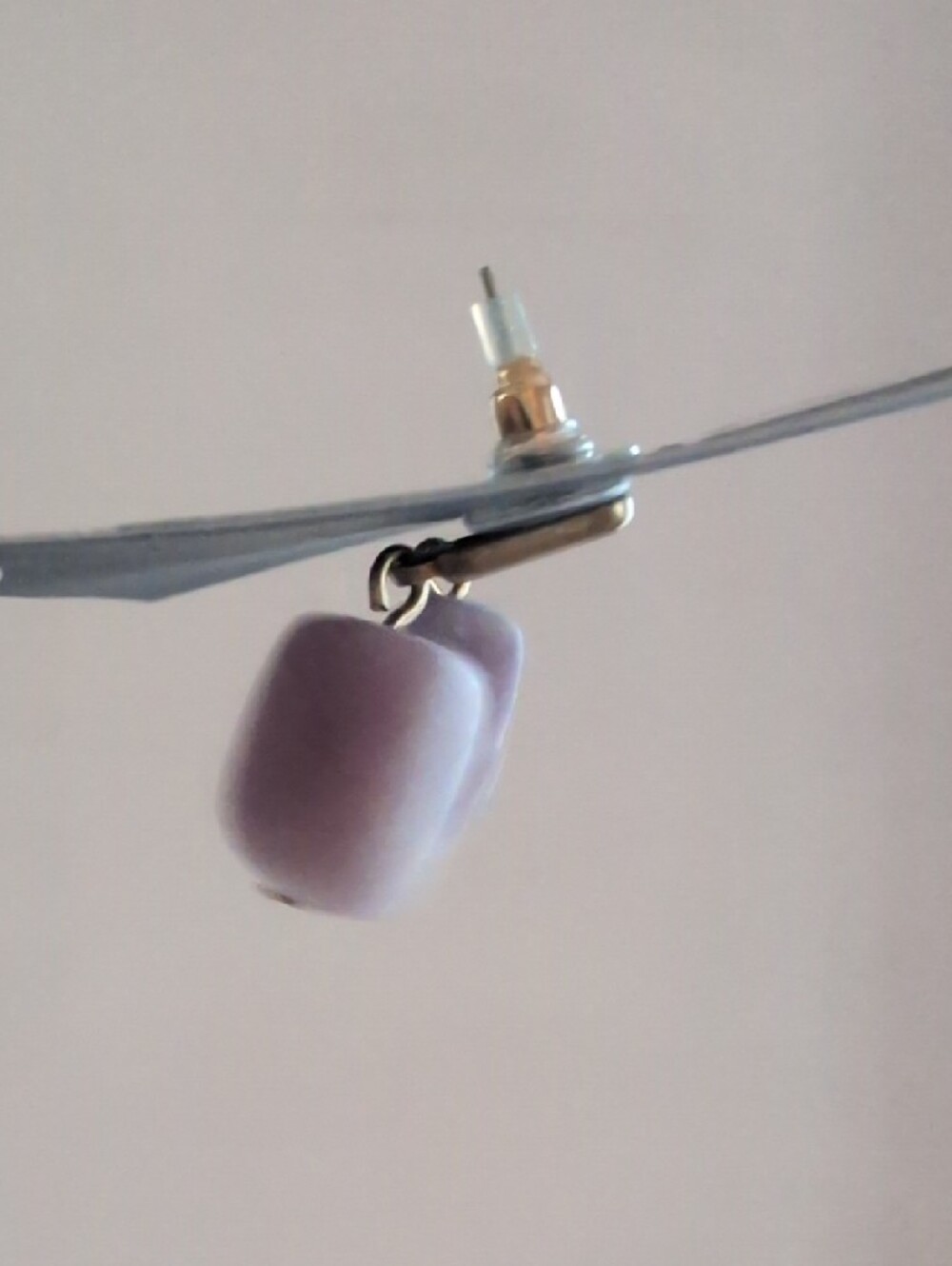 Universal Thread Lavender Rectangular Drop Earrings - Picture 5 of 5